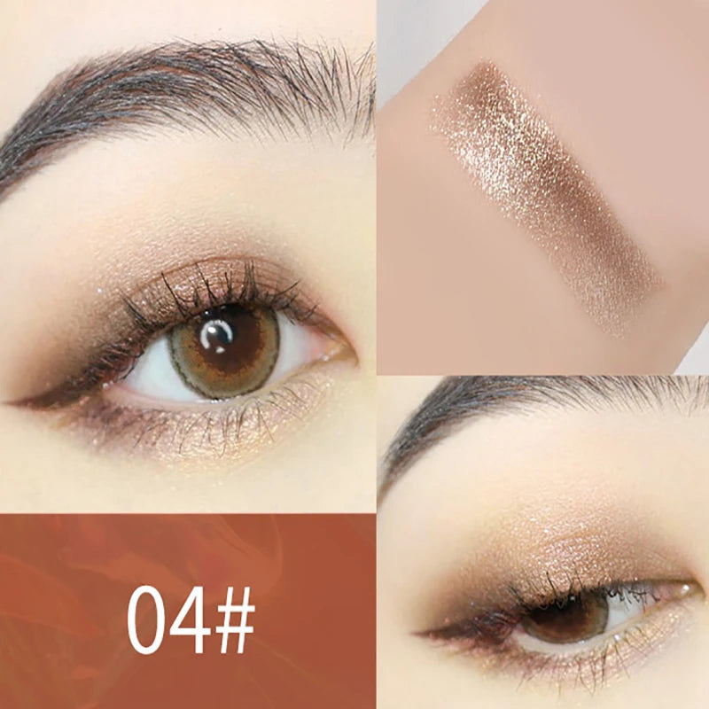 Double Color Glitter Eye shadow Stick Pencil Eyeshadow Makeup Waterproof Bicolor Shimmer Cosmetics Beauty Makeup Tool - Lambert One Stop Store
