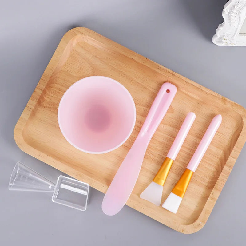 DIY Face Mask Mixing Bowl Set Mixing Tool with Silicone Mask Bowl Makeup Brushes Spatula Beauty Skin Care Beauty Health - Lambert One Stop Store