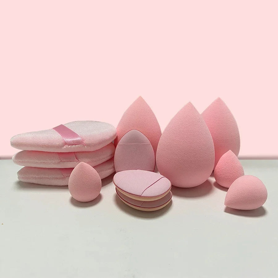 12pcs Makeup Sponge Blender Beauty Egg Soft Cosmetic Puff Foundation Sponges Powder Puff Women Make Up Accessories Beauty Tools - Lambert One Stop Store