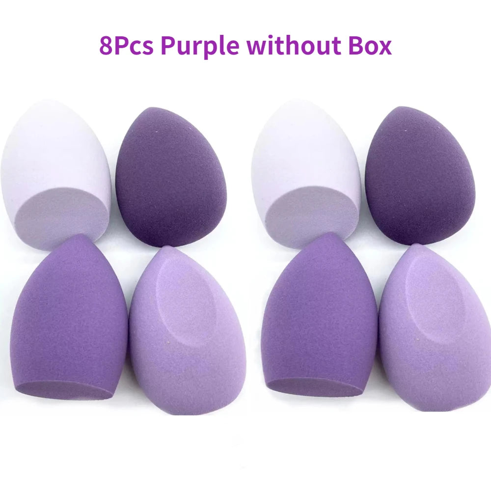 4/8pcs Makeup Sponge Blender Beauty Egg Cosmetic Puff Soft Foundation Sponges Powder Puff Women Make Up Accessories Beauty Tools - Lambert One Stop Store