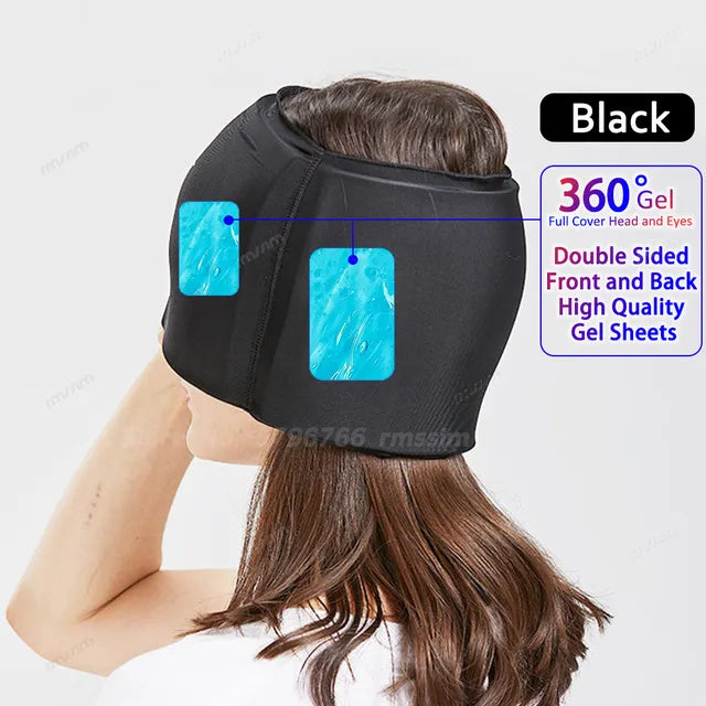 Migraine Relief Hat headache hat Gel Hot Cold Therapy Ice Cap For Relieve Pain Ice Hat Eye Mask Stress Pressure Pain Relief - Lambert One Stop Store