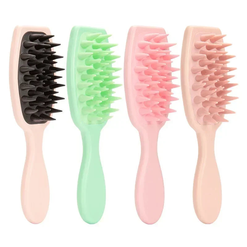 Extended Handle Soft Silicone Shampoo Scalp Hair Massager Hair Washing Comb Shower Brush Bath Spa Massage Brush Beauty Hair Tool - Lambert One Stop Store