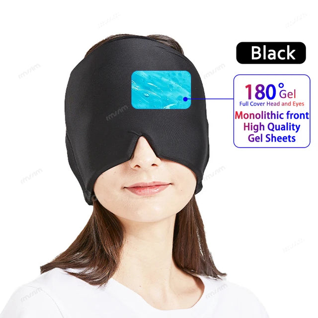 Migraine Relief Hat headache hat Gel Hot Cold Therapy Ice Cap For Relieve Pain Ice Hat Eye Mask Stress Pressure Pain Relief - Lambert One Stop Store