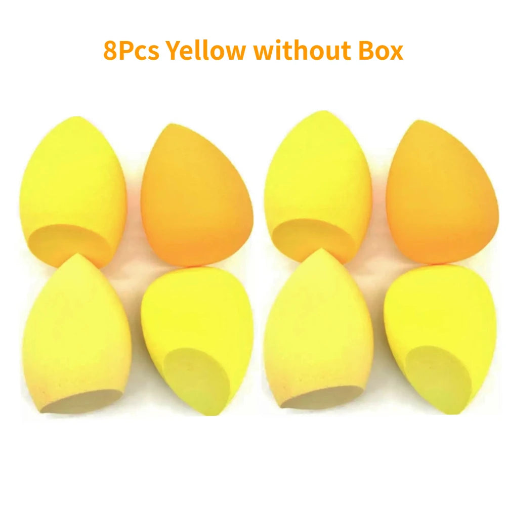 4/8pcs Makeup Sponge Blender Beauty Egg Cosmetic Puff Soft Foundation Sponges Powder Puff Women Make Up Accessories Beauty Tools - Lambert One Stop Store