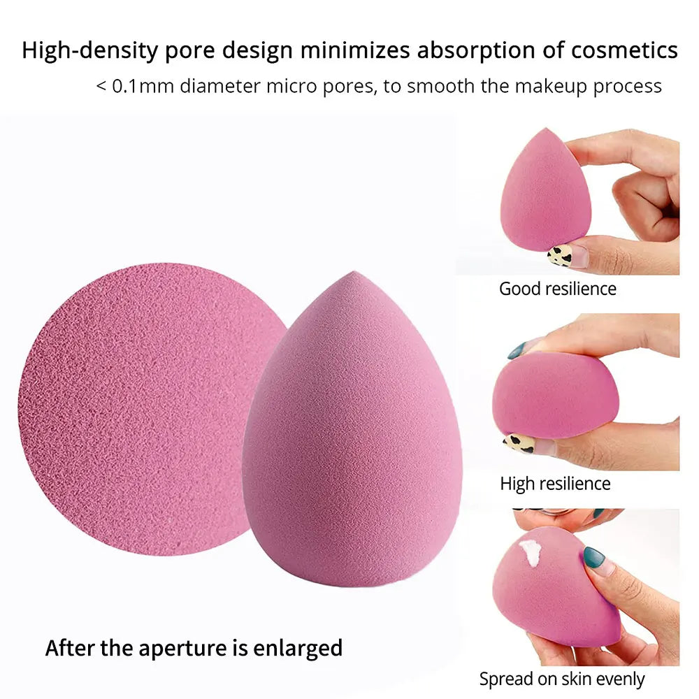 4/8pcs Makeup Sponge Blender Beauty Egg Cosmetic Puff Soft Foundation Sponges Powder Puff Women Make Up Accessories Beauty Tools - Lambert One Stop Store