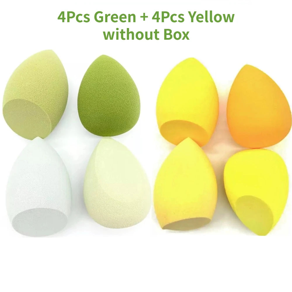 4/8pcs Makeup Sponge Blender Beauty Egg Cosmetic Puff Soft Foundation Sponges Powder Puff Women Make Up Accessories Beauty Tools - Lambert One Stop Store