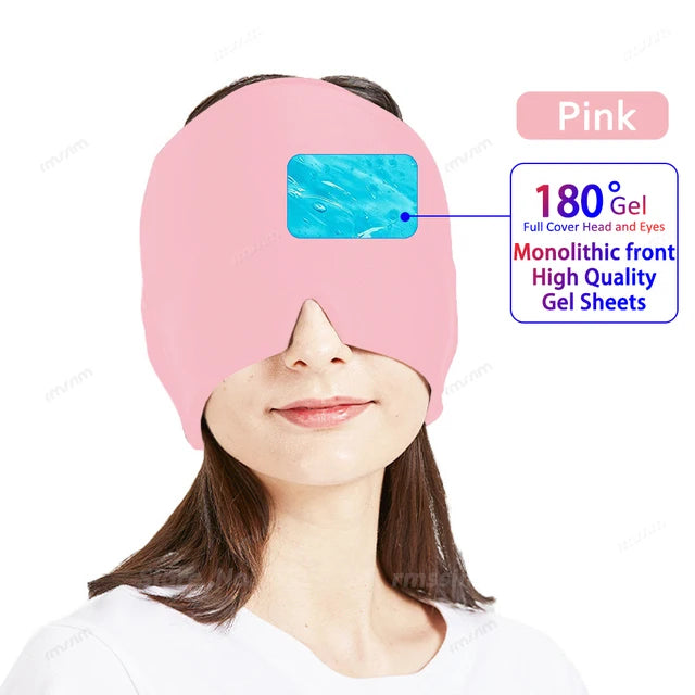 Migraine Relief Hat headache hat Gel Hot Cold Therapy Ice Cap For Relieve Pain Ice Hat Eye Mask Stress Pressure Pain Relief - Lambert One Stop Store