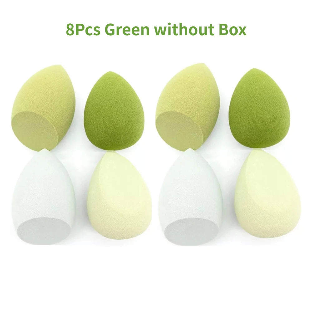 4/8pcs Makeup Sponge Blender Beauty Egg Cosmetic Puff Soft Foundation Sponges Powder Puff Women Make Up Accessories Beauty Tools - Lambert One Stop Store